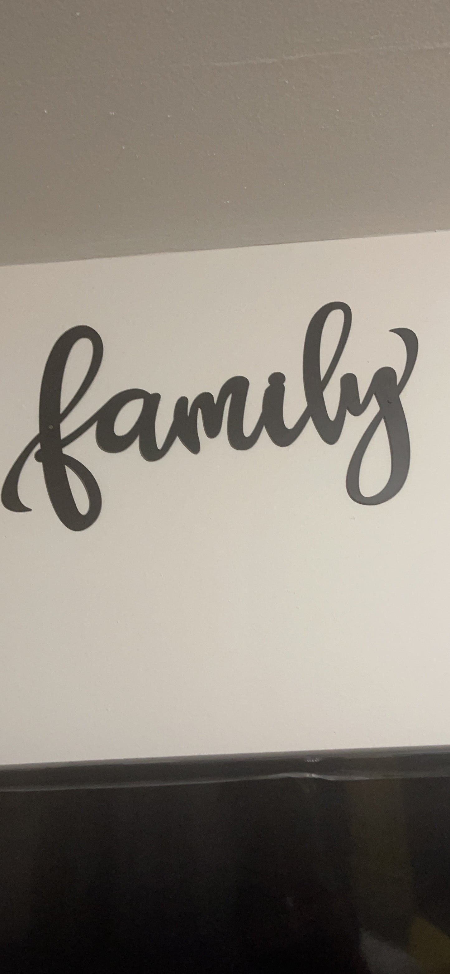 New home decor Wall | Happy Family Wall Art Cut Out Plaque | 18" x 9"