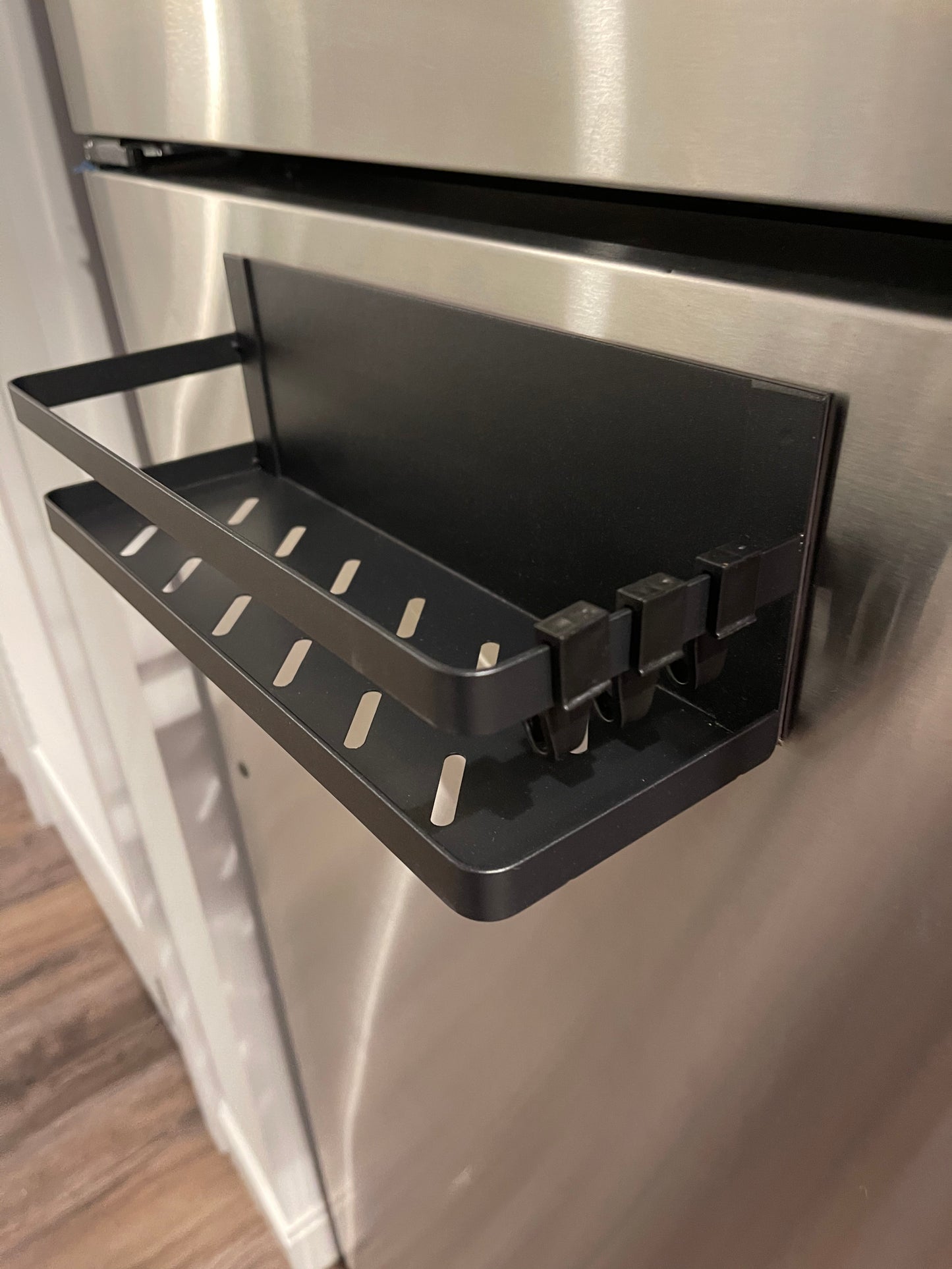 New Magnetic Spice Rack | Space Saver Magnetic Shelf | Magnetic Fridge Organizer