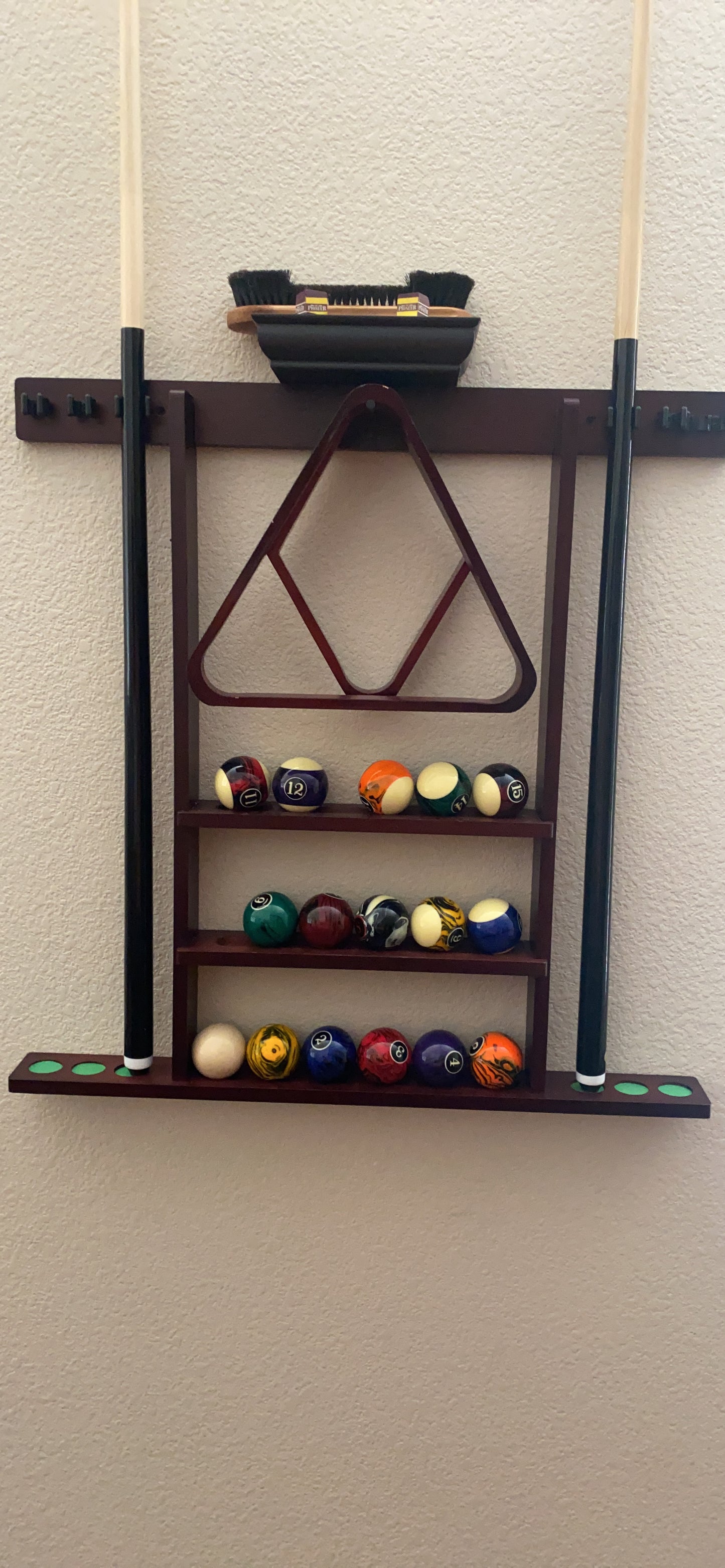 New Wall Cue Rack | Premium Billiard Pool Cue Stick Holder