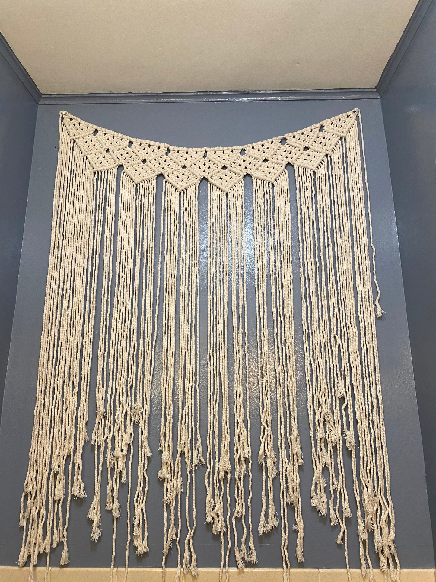 New 39" x 45" Macrame Wall Hanging | Backdrop Wall Decor